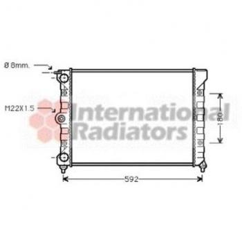 Radiateur Van Wezel pour Volkswagen Passat 1.6 Diesel (1980-1982)