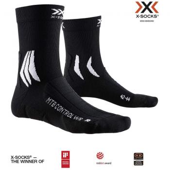 MTB Control™ Water‑Resistant Socks – Black, EU 35‑38