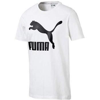 Puma White Short Sleeve T-Shirt M Male