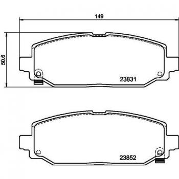 Plaquettes de frein HELLA 8DB 355 040-021