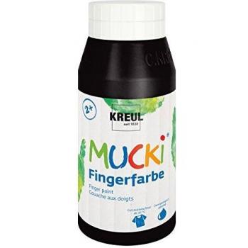 Kreul Mucki Fingerfarbe Schwarz 750 ml