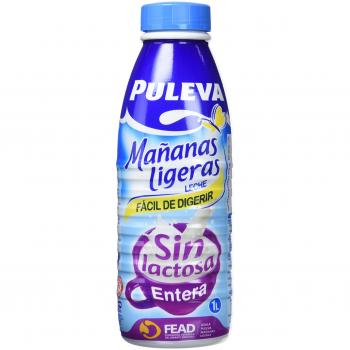 Leche entera sin lactosa Puleva Mañanas Ligeras 6 x 1L