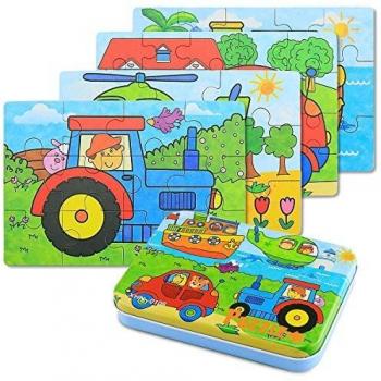 BBLIKE Jouet Puzzle en Bois pour Enfants, 20 Pièces