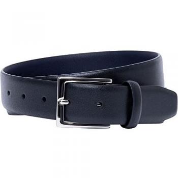 Cinturón negro de piel para hombre Hackett London
