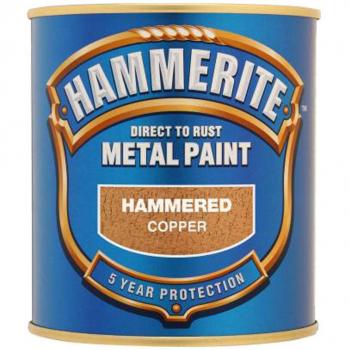 Hammerite Hammered Finish Metal Paint Copper 250ml