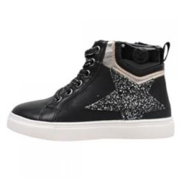 Zapatos de Lona Xti KIDS 151294 Negro Sneaker Bota Estrella