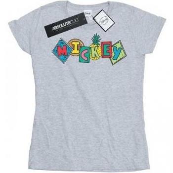 Maglietta donna Mickey Mouse blocchi di frutta