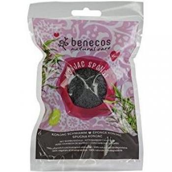 Eponge Konjac Bambou Noir Benecos 1ud