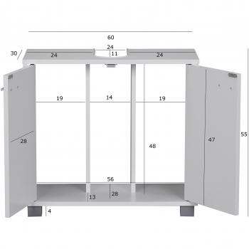 Mobile Base per Lavabo 60x30x55 cm