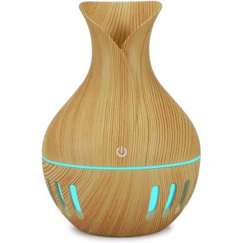 Houtlook Diffuser voor Etherische Oliën met LED Verlichting