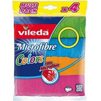 Vileda 4 pièces microfibre Colors