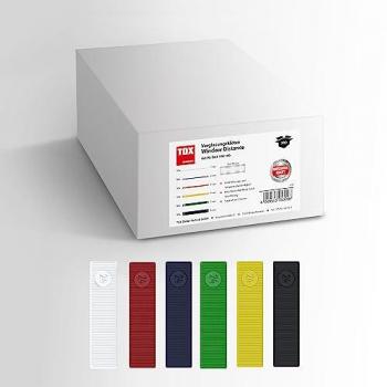 Système de cales 24 mm × 100 mm – Pack Distance fenêtre 1–6 mm (300 pièces)