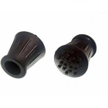 Pack of 50 Black Rubberised Walking Stick Crutch Frame Ferrules