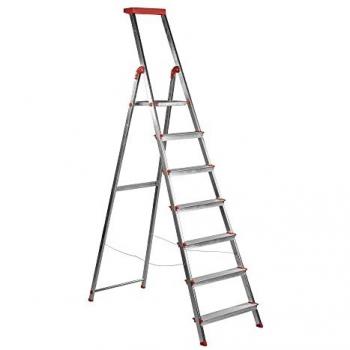 Escalera Compacta de Aluminio Rolser Brico 7 Escalones – Certificación Europea EN‑131