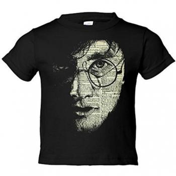 Camiseta Infantil Hogwarts Cara Negra