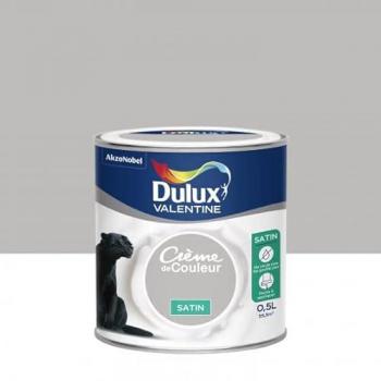 Dulux Valentine Peinture Satinée 0,5L Couleur Gris