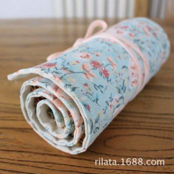 Versatile Canvas Roll-Up Pencil Holder