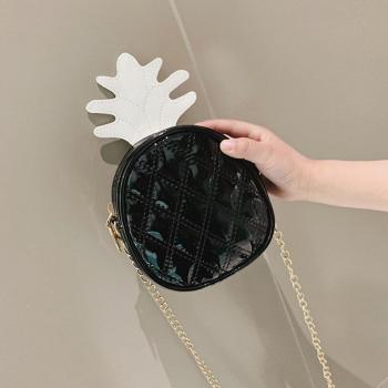 Süße Ananas Crossbody-Tasche für kleine Mädchen