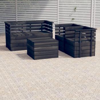 VidaXL 5 Piece Garden Lounge Set Solid Pinewood