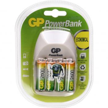 GP NiteLite Blanco: Fuente de Energía portátil con 4 pilas AA y lámpara nocturna