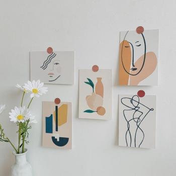 Nordic Abstract Line Art Photo Props