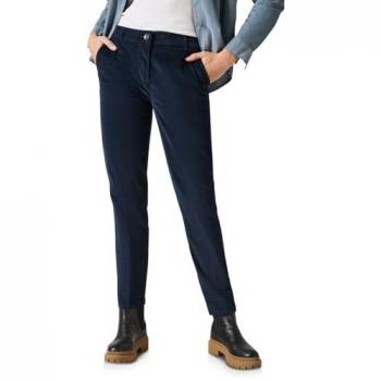 Cecil 4-Pocket Cordhose für Damen, tief petrol, Größe 32, Länge 30