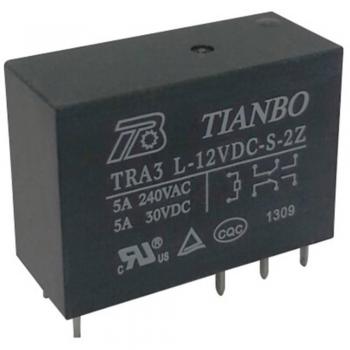 Tianbo Electronics TRA3 L-24VDC-S-2Z Relay 24V DC 8A