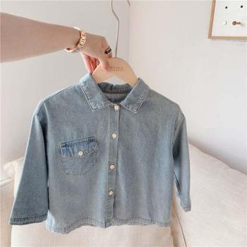 Girls' Fall Denim Shirt