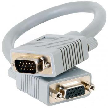 C2G Premium Shielded HD15 SXGA M/F Monitor Extension Cable for HDTV's
