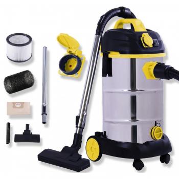 Masko Gelber Industrieklebensauger 1800 W – Mit Blas
