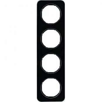Black 4-Gang Switch Frame