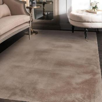 Tapis CAREI Gris 200x290 cm Rectangulaire EXTRA DOUX Tufté Adapté Chauffage Sol