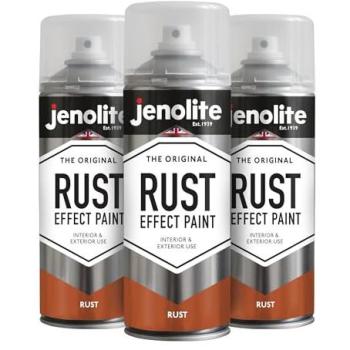Rusted Finish Textured Spray – Jenolite 400 ml – 3‑Can Bundle