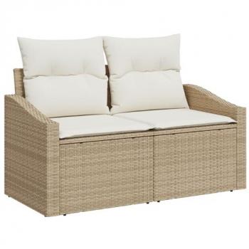Divano pieghevole per giardino beige 123x62x69 cm in poliratan – Vidaxl