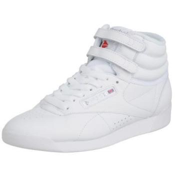 Reebok Freestyle Hi, Baskets hautes mixte adulte, Blanc