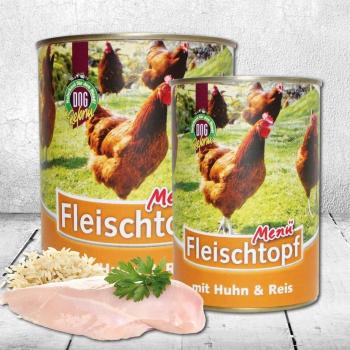 DOGREFORM Figurbewusst‑Delikatesse – 3 x 410 g Huhn & Reis