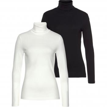FLASHLIGHTS Langarmshirt mit Rollkragen, 100% Baumwolle