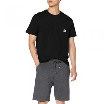 T-Shirt Basique Poignée Élément Pour Homme Manches Courtes Noir Intense FR : L (Tailles Fabricant : L)