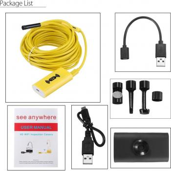 Cámara de inspección HD 1200P para Android y iPhone