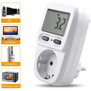 Misuratore di Potenza Digitale Gifort con Analizzatore di Elettricità e Misurazione del Consumo in Standby con Protezione da Sovraccarico (per wattage specifico)