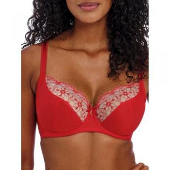 Freya Women's Hallie Red Bra, Plunge Style, 32GG