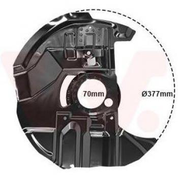 Ankerblech Van Wezel, Bremsscheibe Ø 325 mm, BMW‑Referenz 34116759788