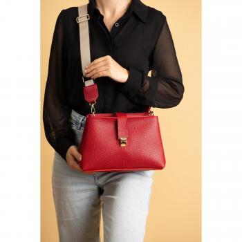 Borsa da spalla per donne con sistema di blocco tracolla e vano interno BAG5028-24