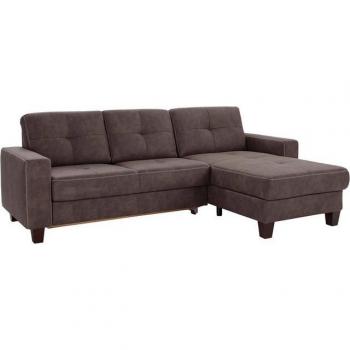 Varese L‑Form Ecksofa (B:251 cm H:91 cm T:164 cm) – Beige Kreuznaht