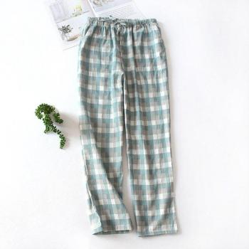 Pantalones sueltos de pijama para mujer, algodón, primavera y verano