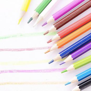 Houten potloden voor studenten, 12 kleuren, creatief schrijven