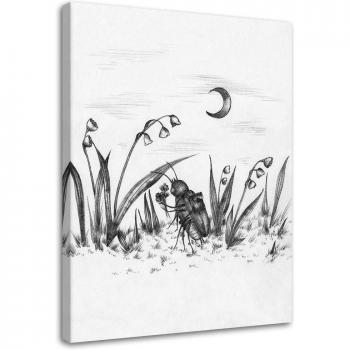Abstrakte Insekten-Dekoration 40x60