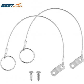 Juego de cables de anclaje de acero inoxidable con goma y anillo rápido