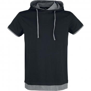 RED by EMP Men's Black T-Shirt with Hood