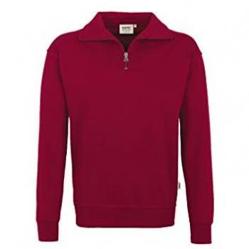 Hakro Unisex Zip-Sweatshirt, Rot, M